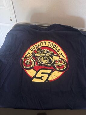 Sears Quality Tools Motorcycle Graphic Tee - Navy